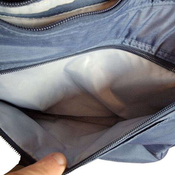 Lug Jamboree Crossbody Shoulder Bag Navy Quilted Nylon – Lightweight Travel Tote - Picture 10 of 11